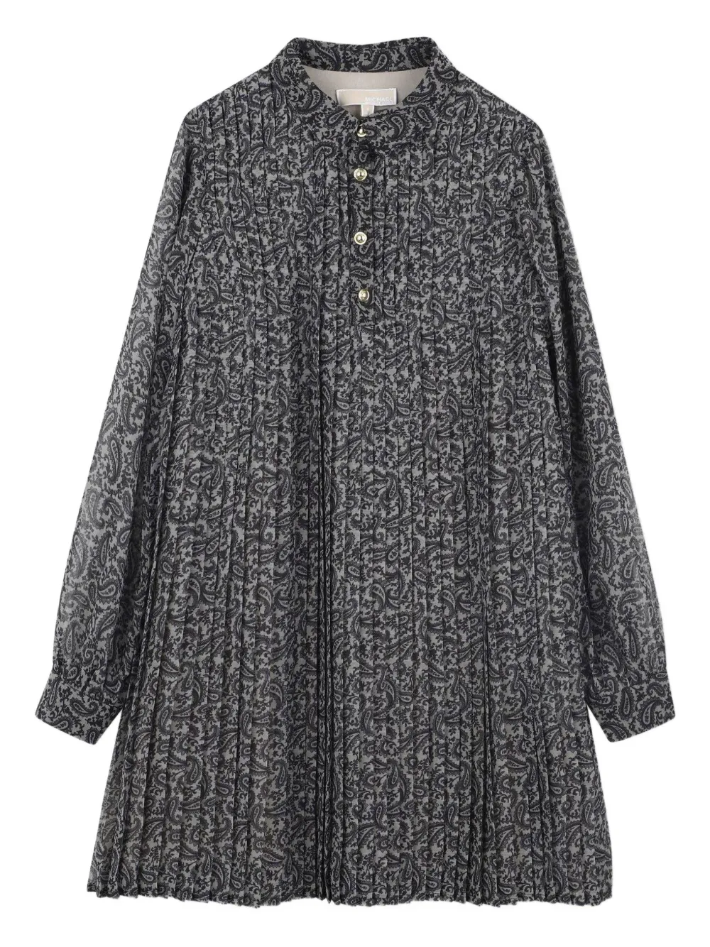Michael Kors Kids Geplooide jurk Zwart