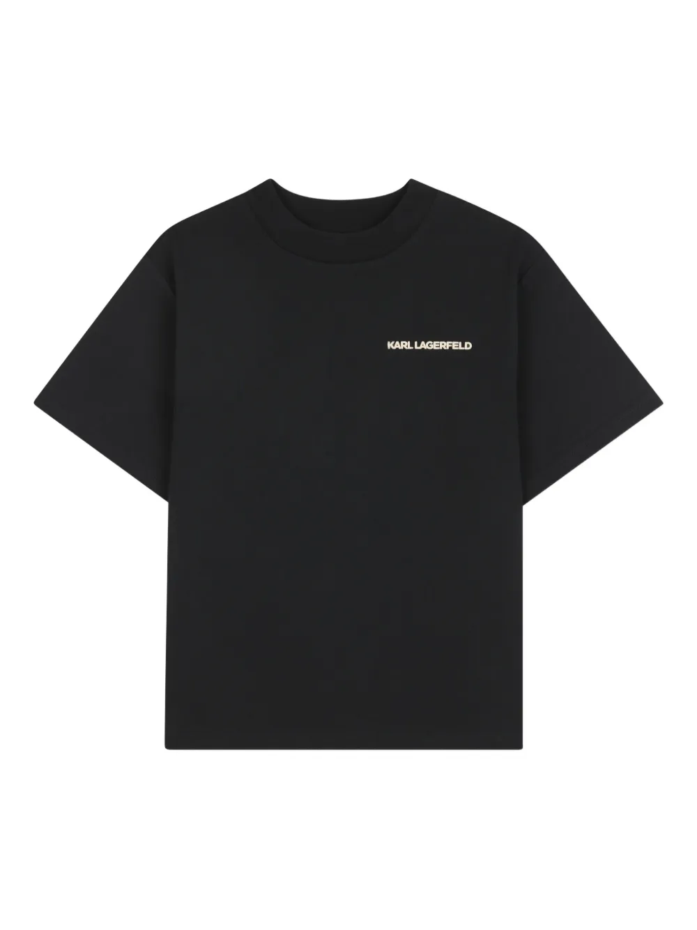 Karl Lagerfeld Kids T-shirt met grafische print Zwart