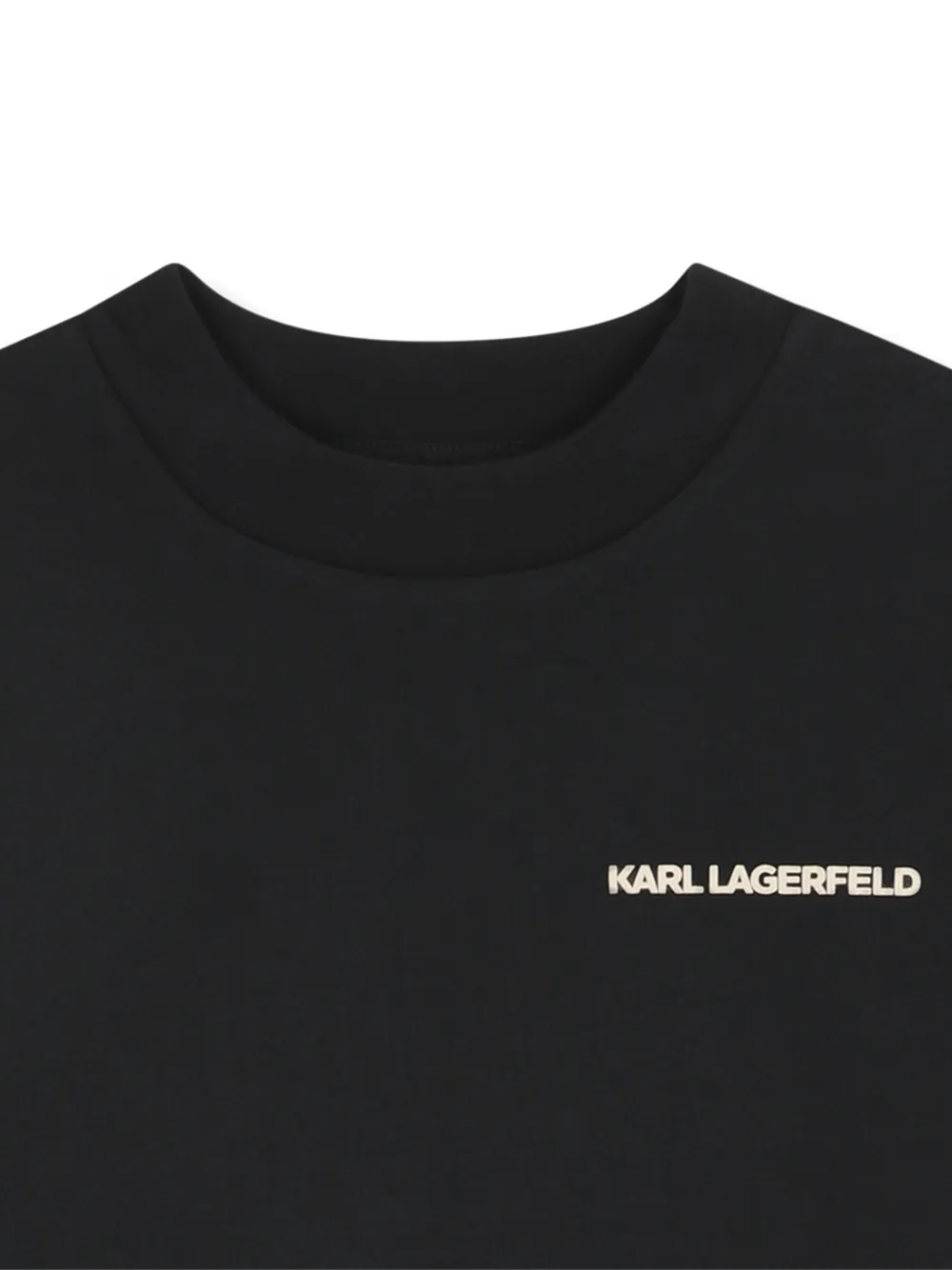 Karl Lagerfeld Kids T-shirt met grafische print Zwart