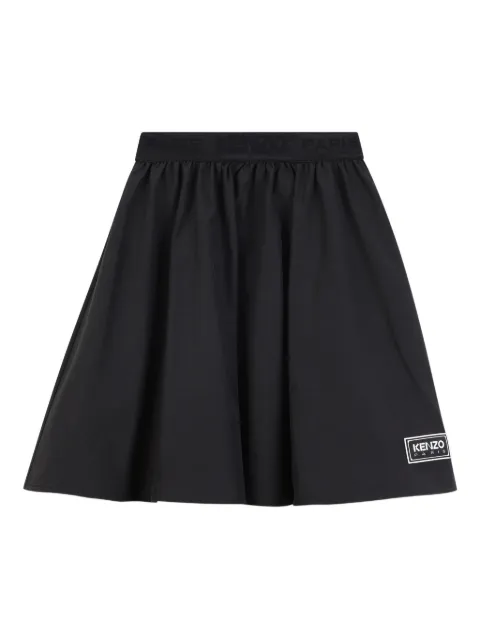 Kenzo Kids logo-waistband flared skirt