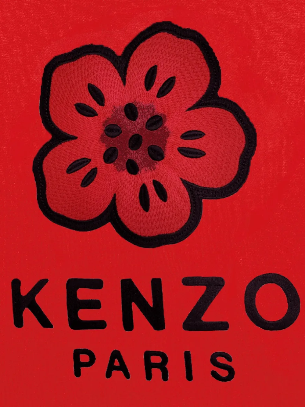 Kenzo Kids Boke Flower jurk met capuchon Rood