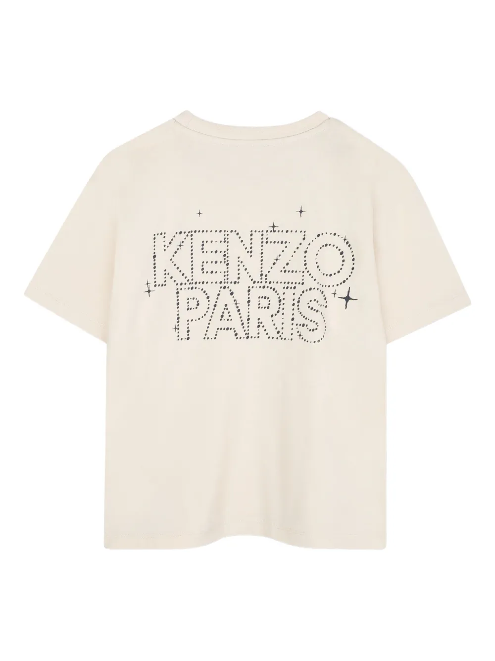 Kenzo Kids T-shirt met logo Beige