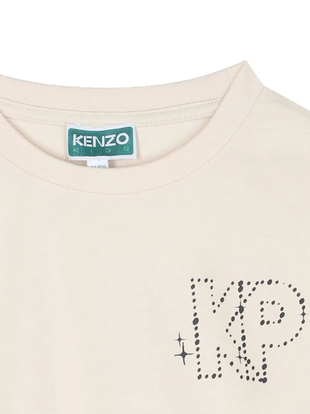 Kenzo Kids T-shirt met logo Beige