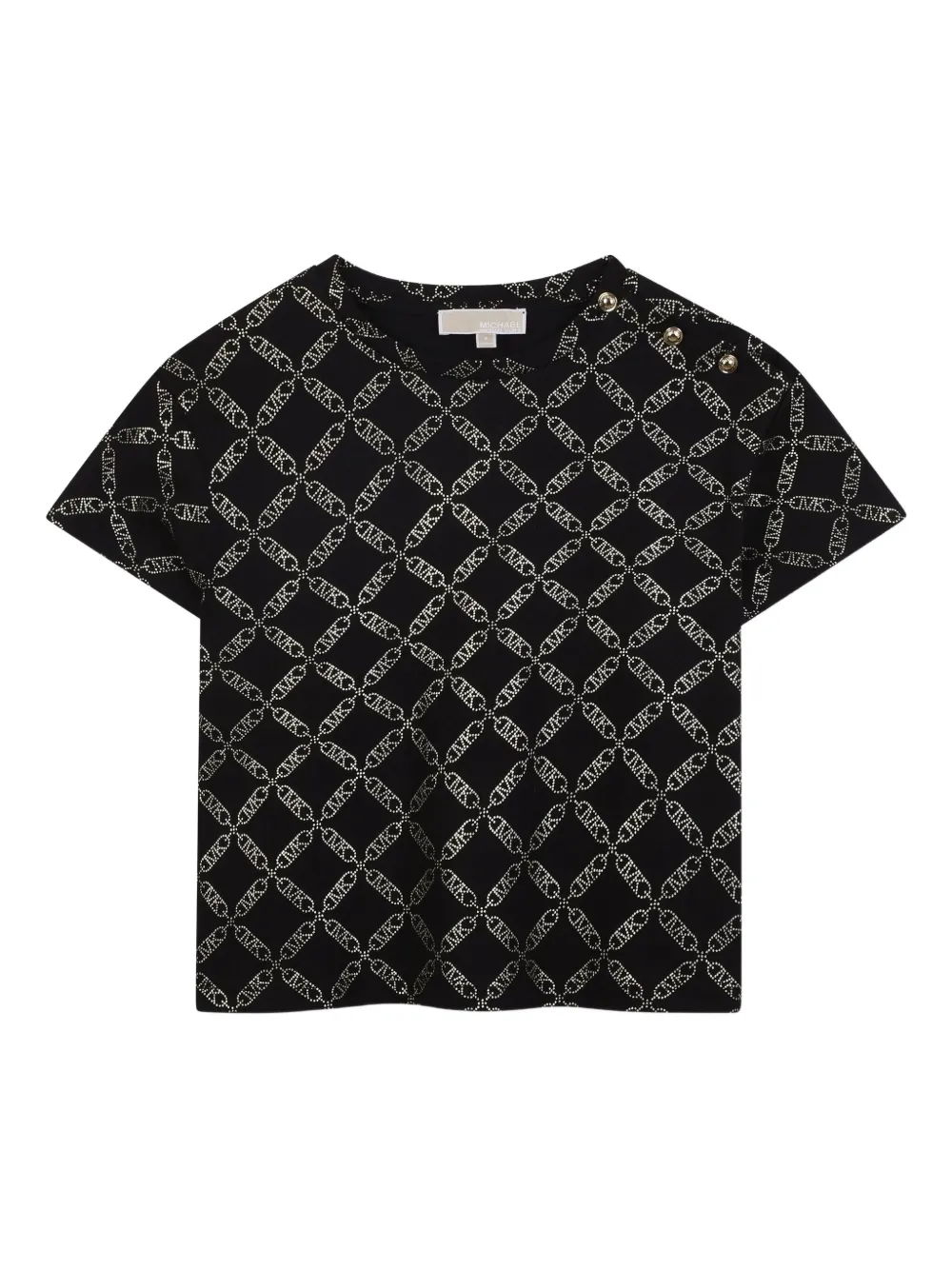 Michael Kors Kids T-shirt met logoprint Zwart