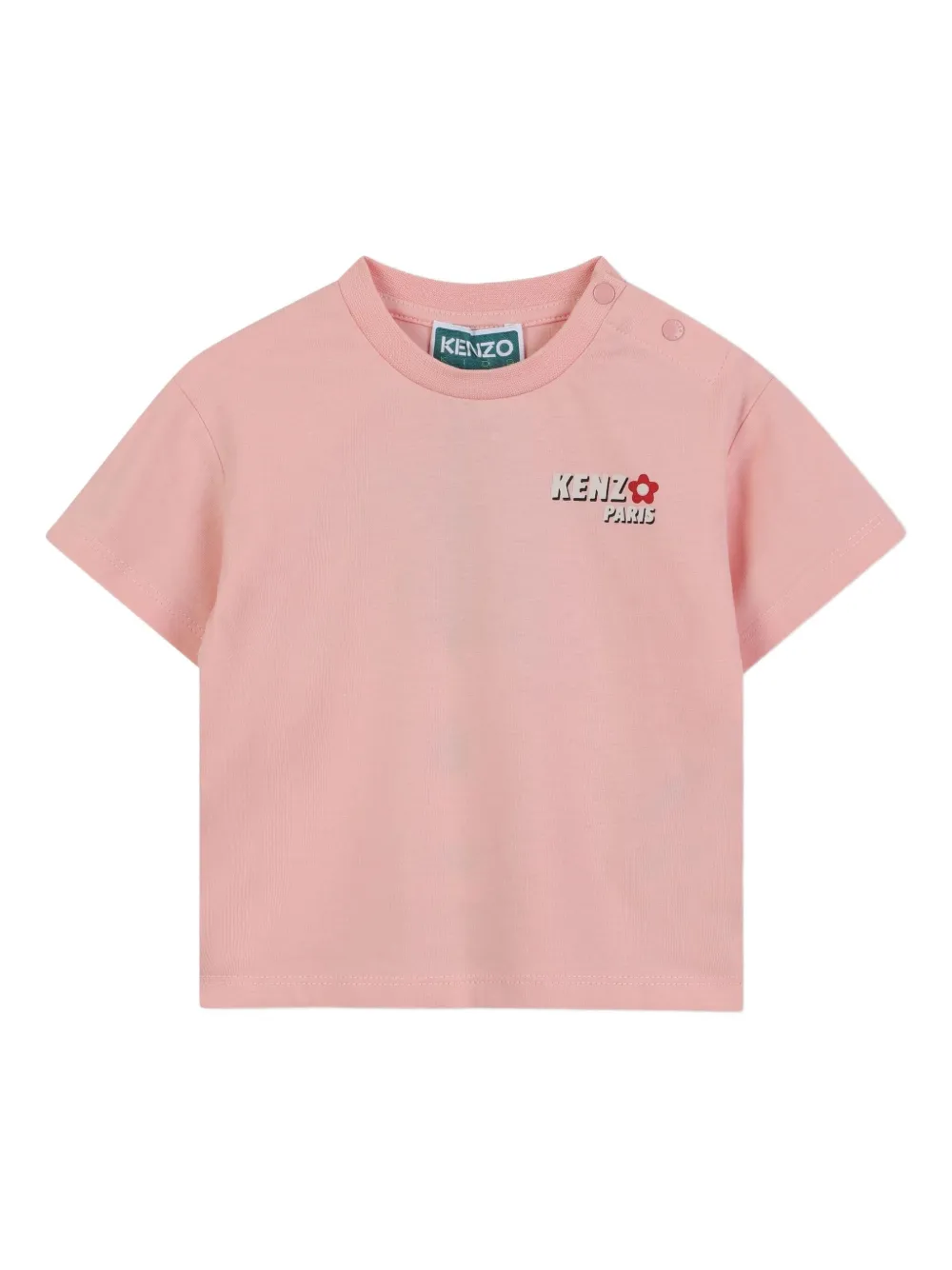 Kenzo Kids T-shirt met logoprint Roze
