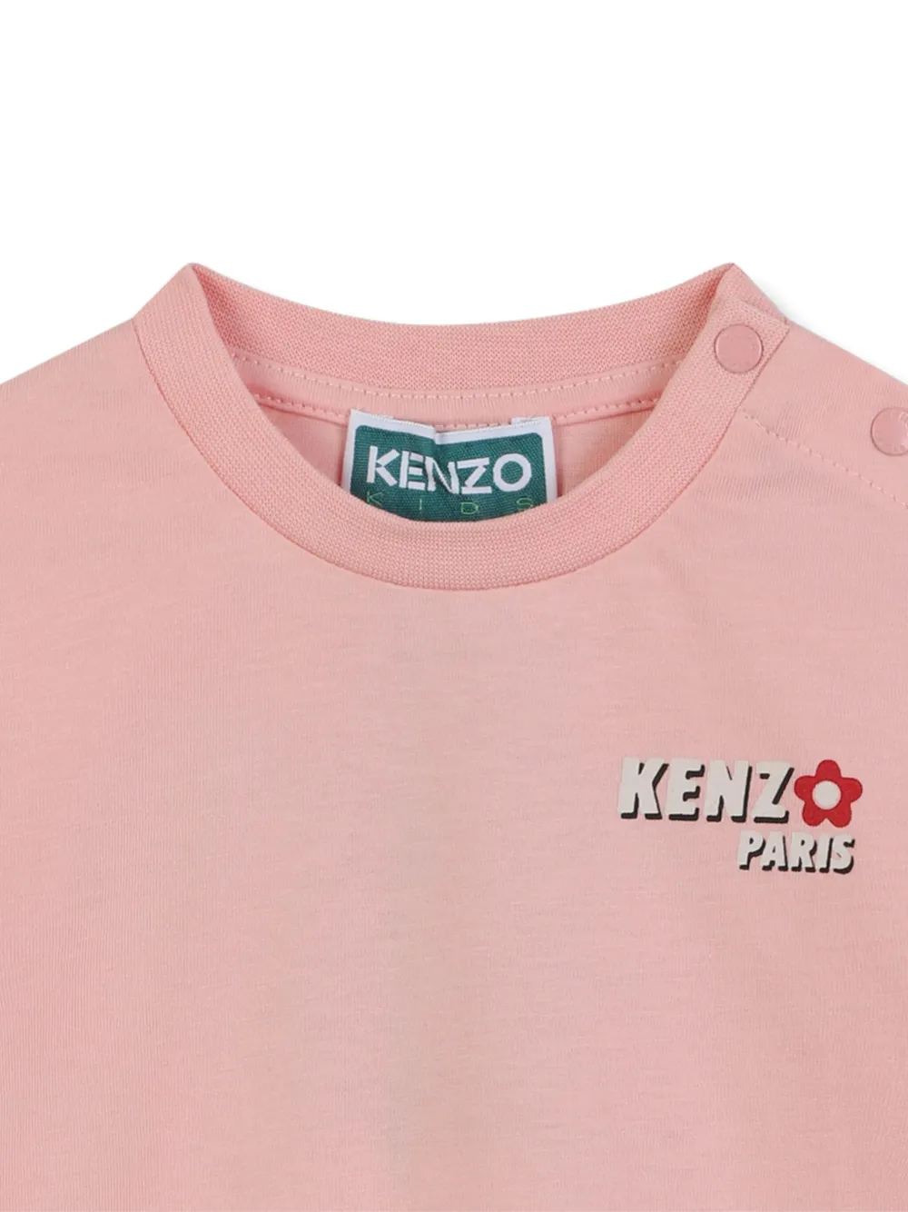 Kenzo Kids T-shirt met logoprint Roze