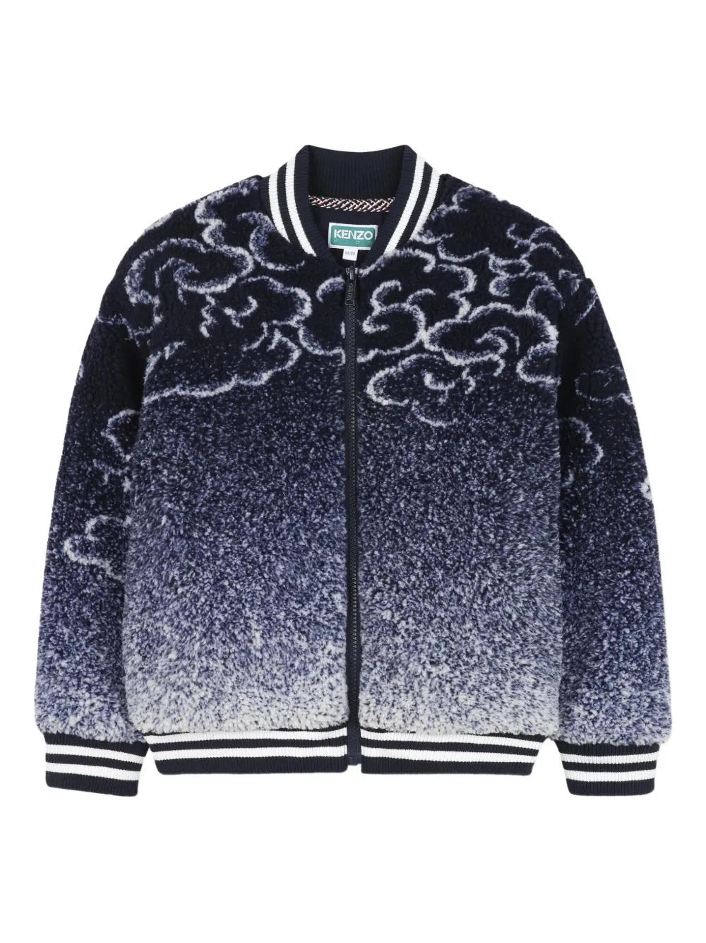 Kenzo Kids Bomberjack met Tiger-print Blauw