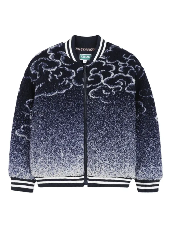 ケンゾーブルゾン　キッズ Kenzo Kids タイガー ボンバージャケット | ブルー | FARFETCH JP