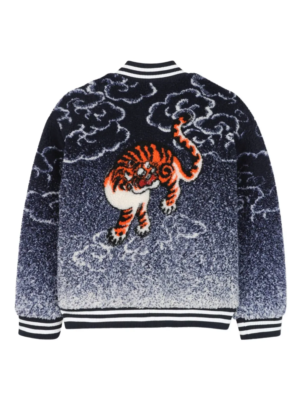 Kenzo Kids Bomberjack met Tiger-print Blauw