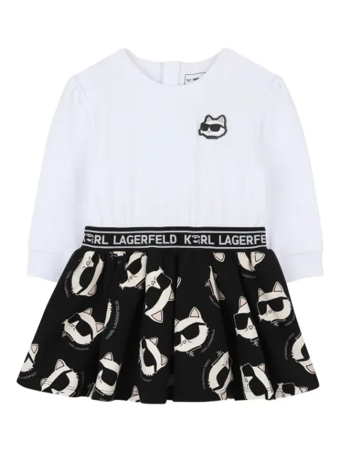 Karl Lagerfeld Kids cat-motif dress