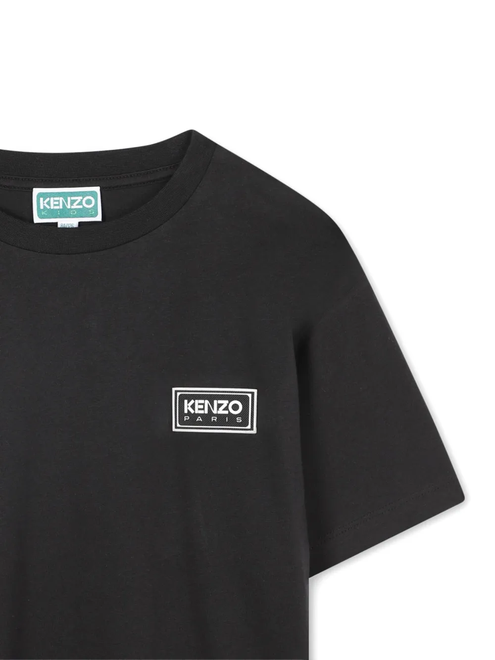 Kenzo Kids T-shirt met logoprint Zwart