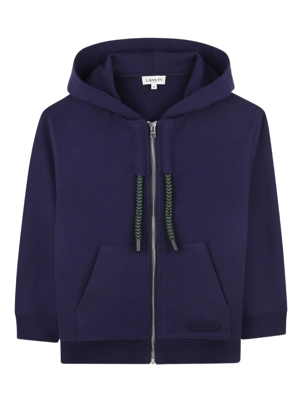 Lanvin Enfant Hoodie met rits Blauw