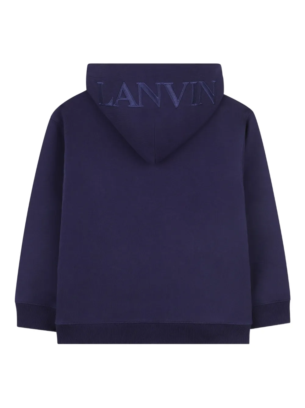 Lanvin Enfant Hoodie met rits Blauw