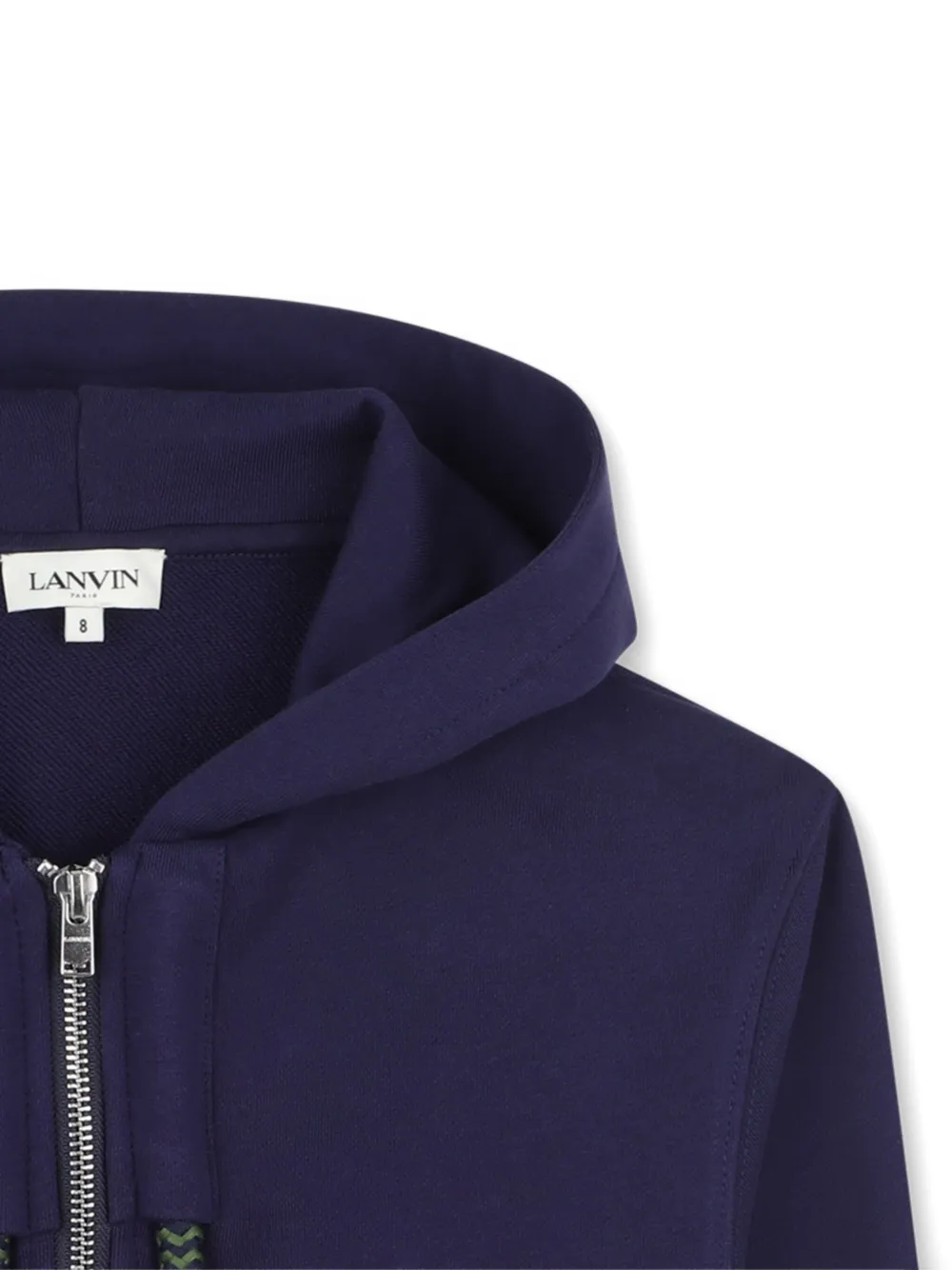 Lanvin Enfant Hoodie met rits Blauw