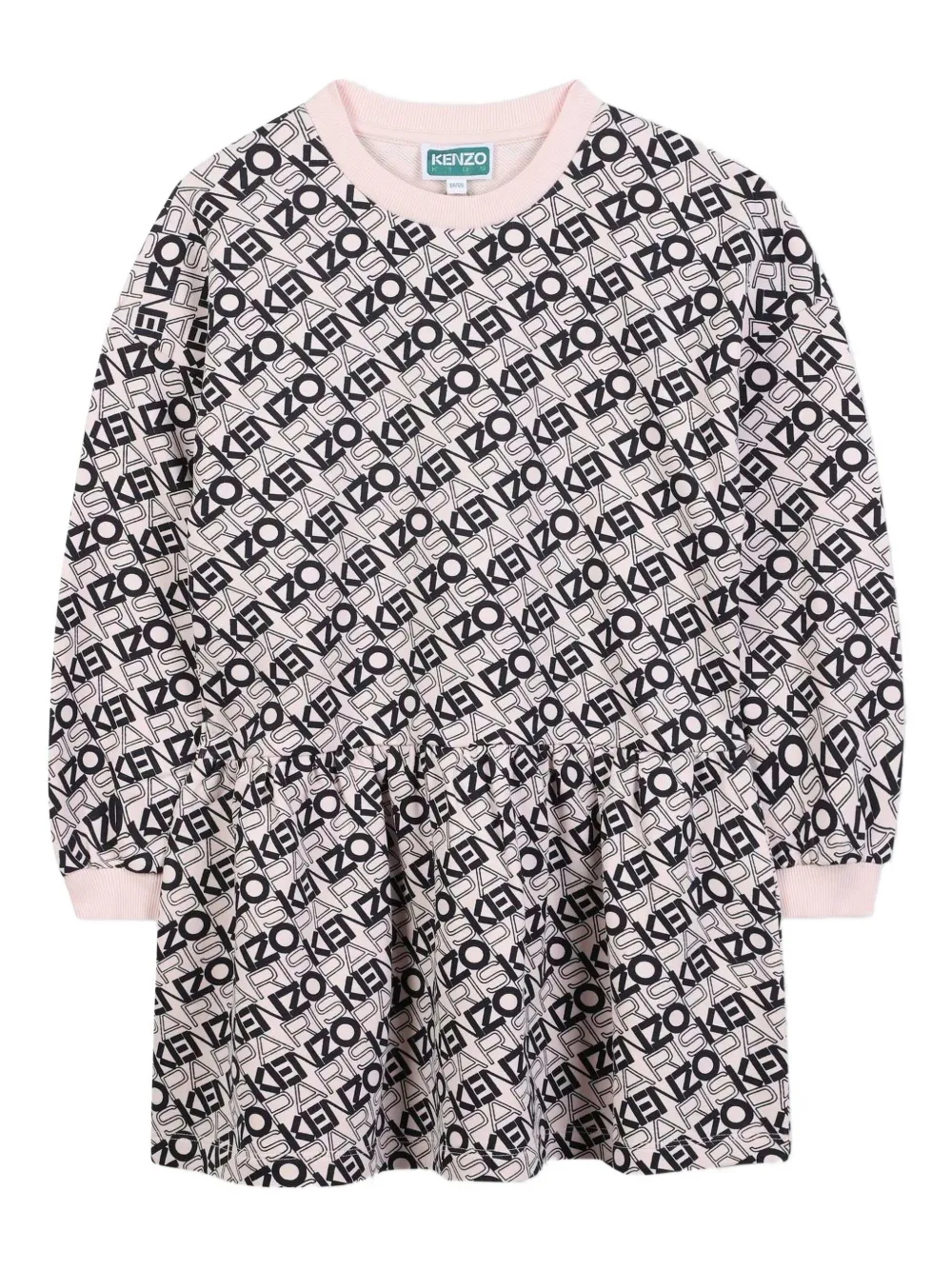 Kenzo Kids Jurk met logoprint Roze