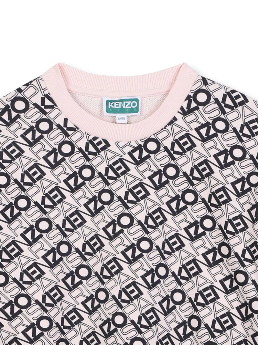 Kenzo Kids Jurk met logoprint Roze