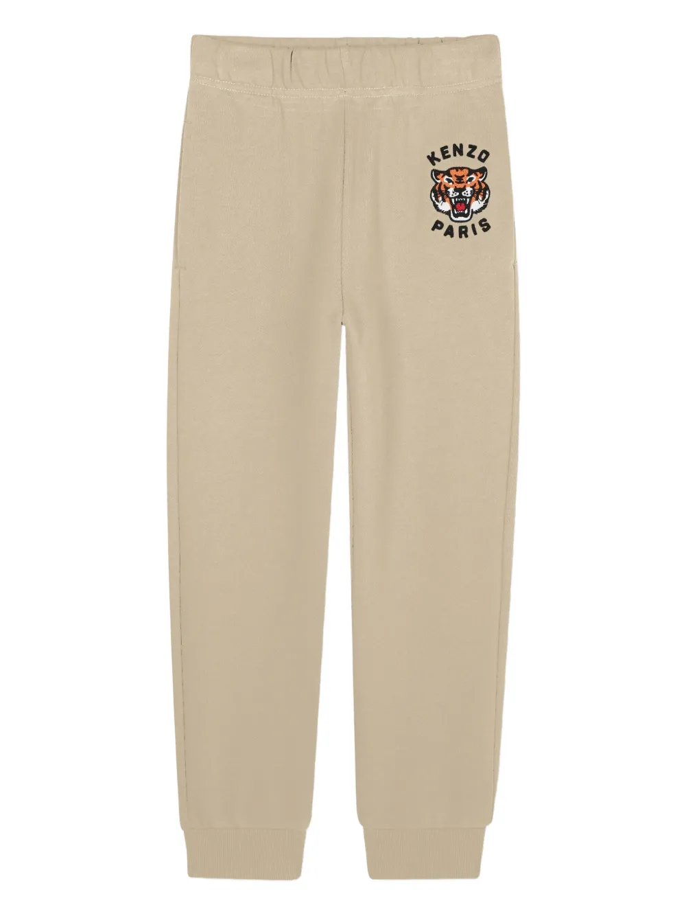 Kenzo Kids Trainingsbroek met Tiger-borduurwerk Beige