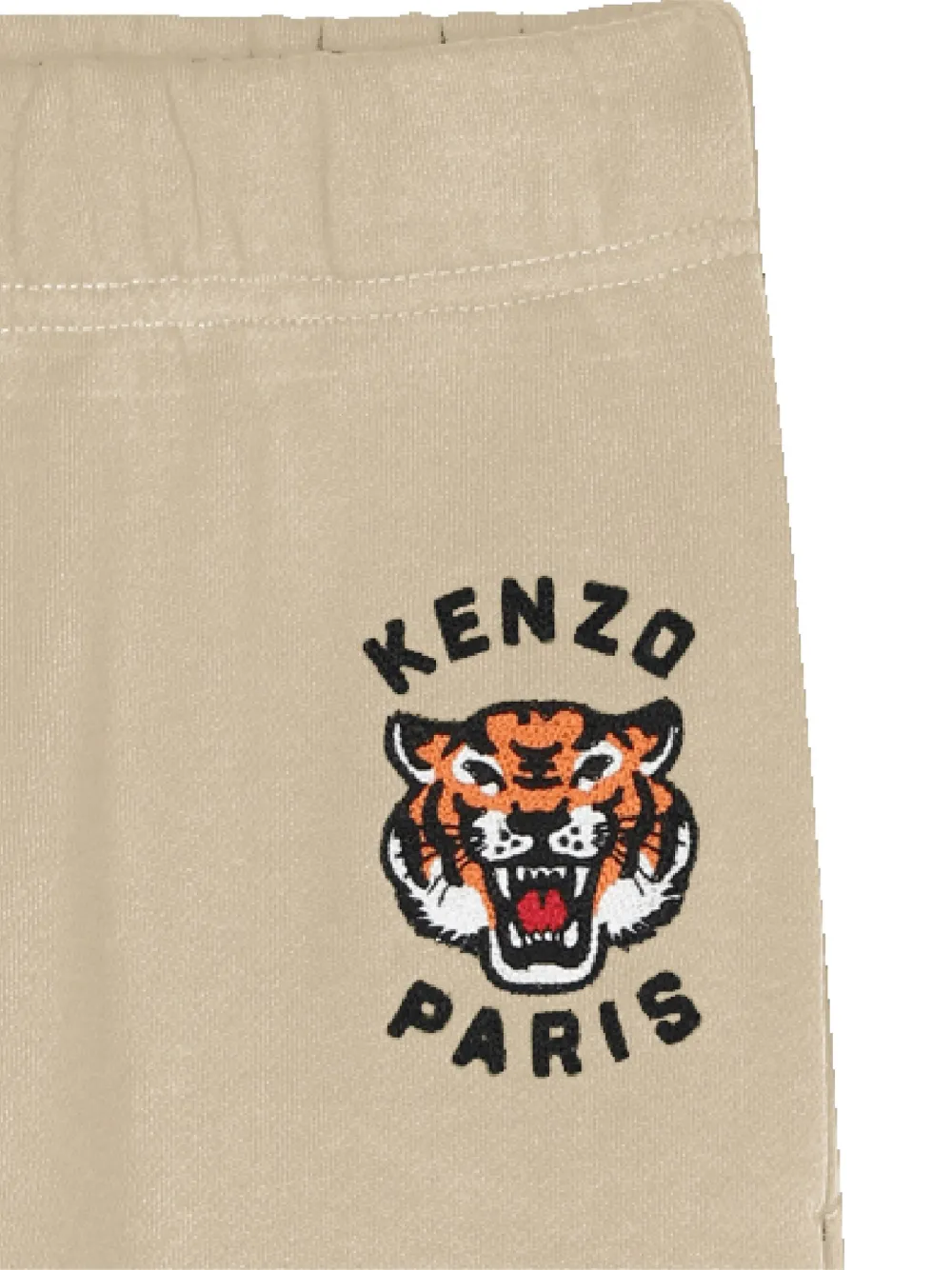 Kenzo Kids Trainingsbroek met Tiger-borduurwerk Beige