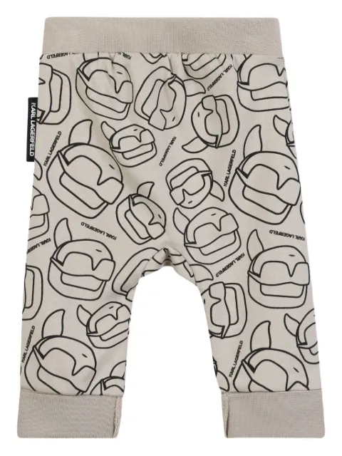 Karl Lagerfeld Kids faux-fur sweatshirt and patterned trousers set