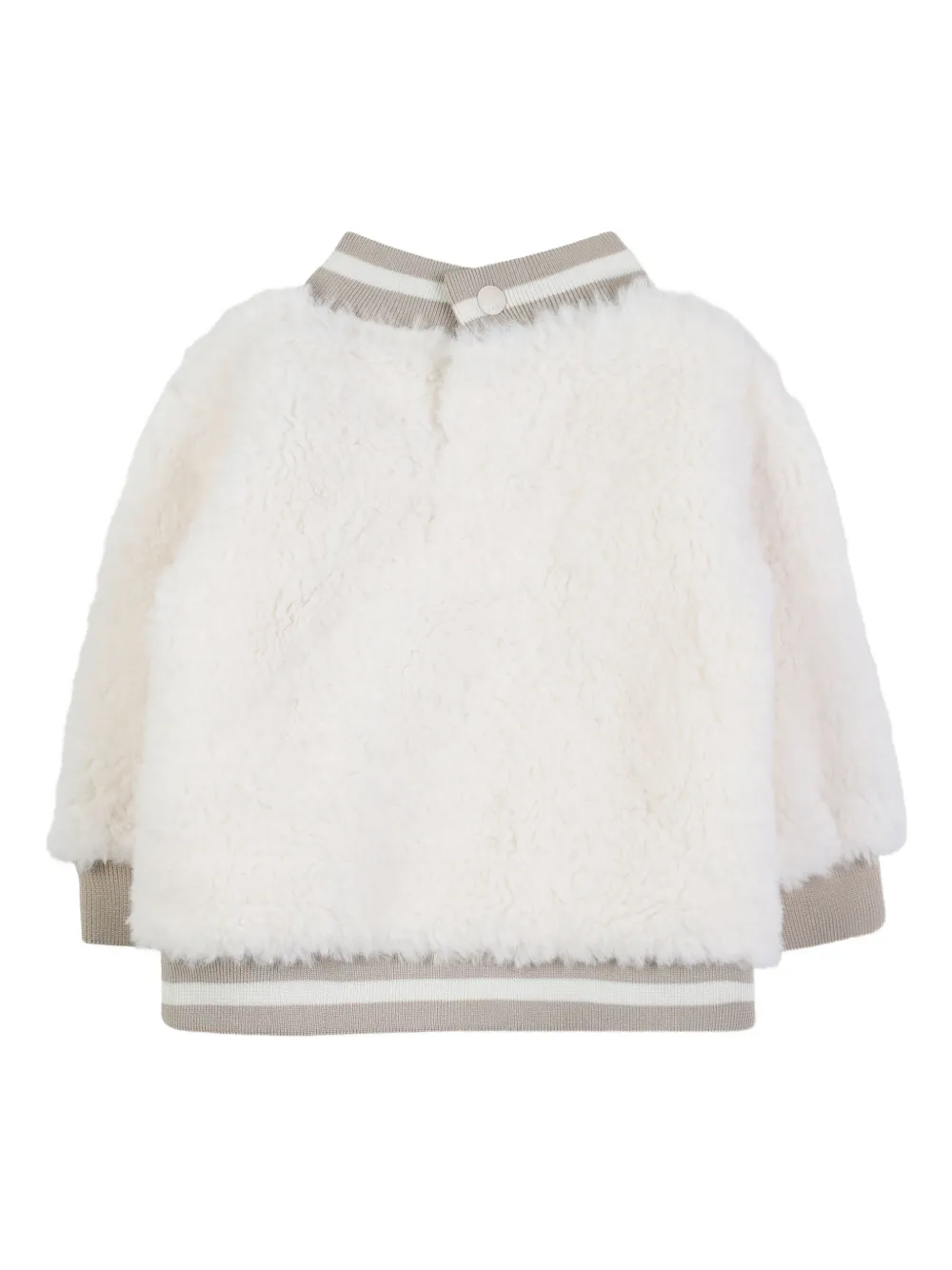 Karl Lagerfeld Kids Trainingsbroek met imitatiebont Beige