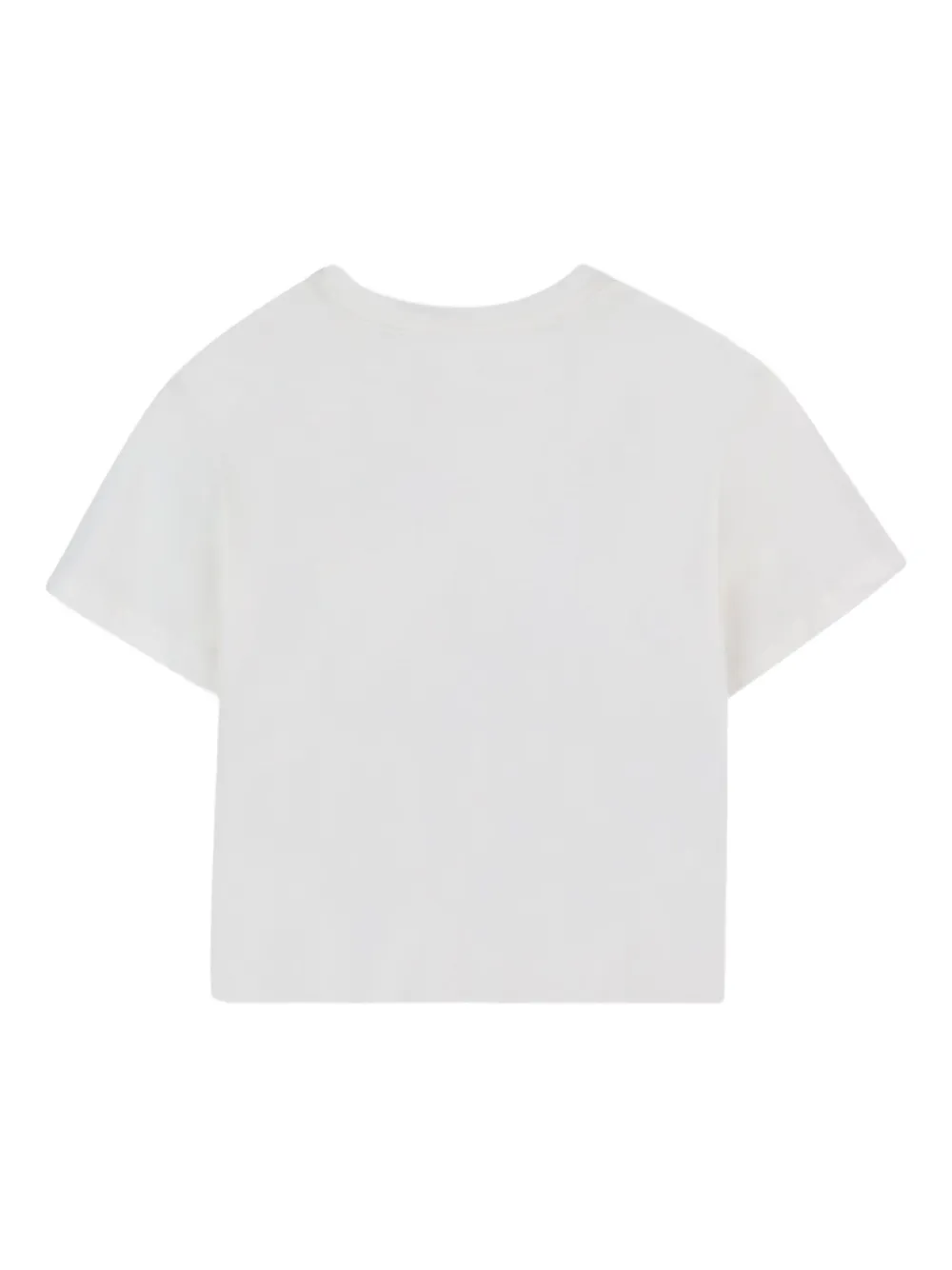 Lanvin Enfant T-shirt met luipaardprint en vierkant logo Wit