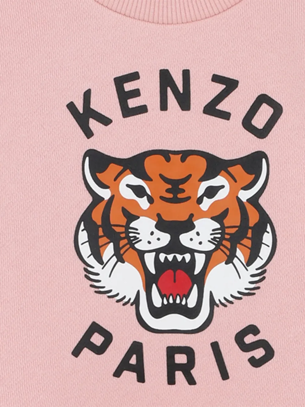 Kenzo Kids Jurk met tijgerprint Roze