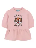Kenzo Kids Tiger Head-print dress - Pink