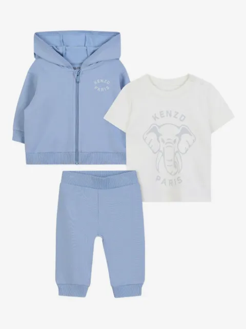 Kenzo Kids logo-print tracksuit set
