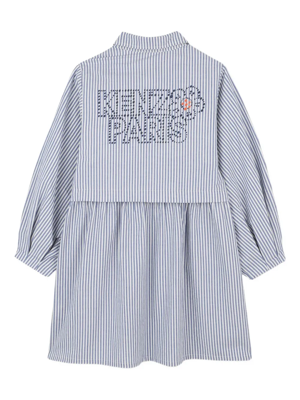Kenzo Kids Gestreepte jurk Blauw