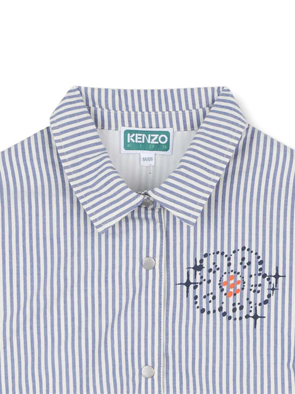 Kenzo Kids Gestreepte jurk Blauw