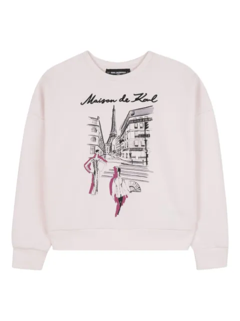 Karl Lagerfeld Kids graphic-print sweatshirt