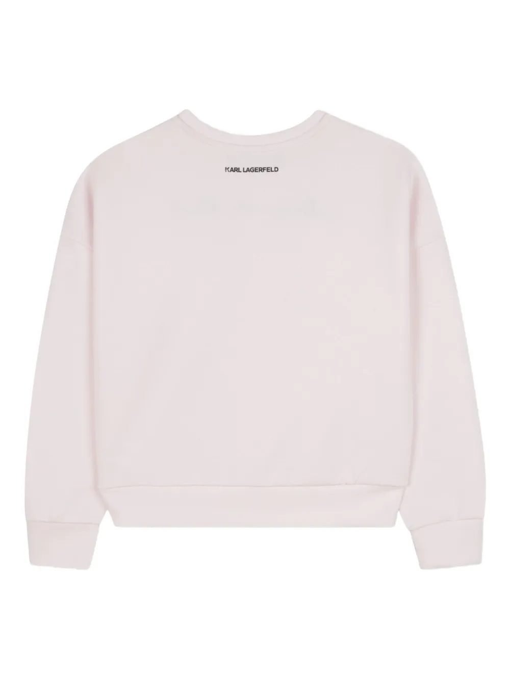 Karl Lagerfeld Kids Sweater met grafische print Roze