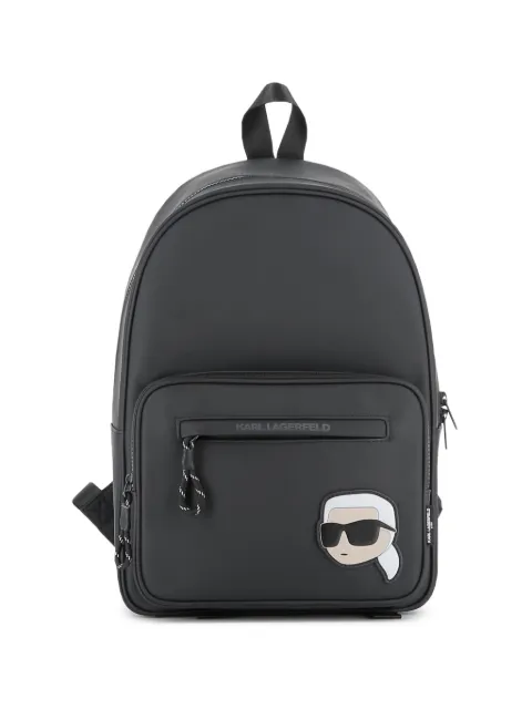 Karl Lagerfeld Kids logo-patch backpack