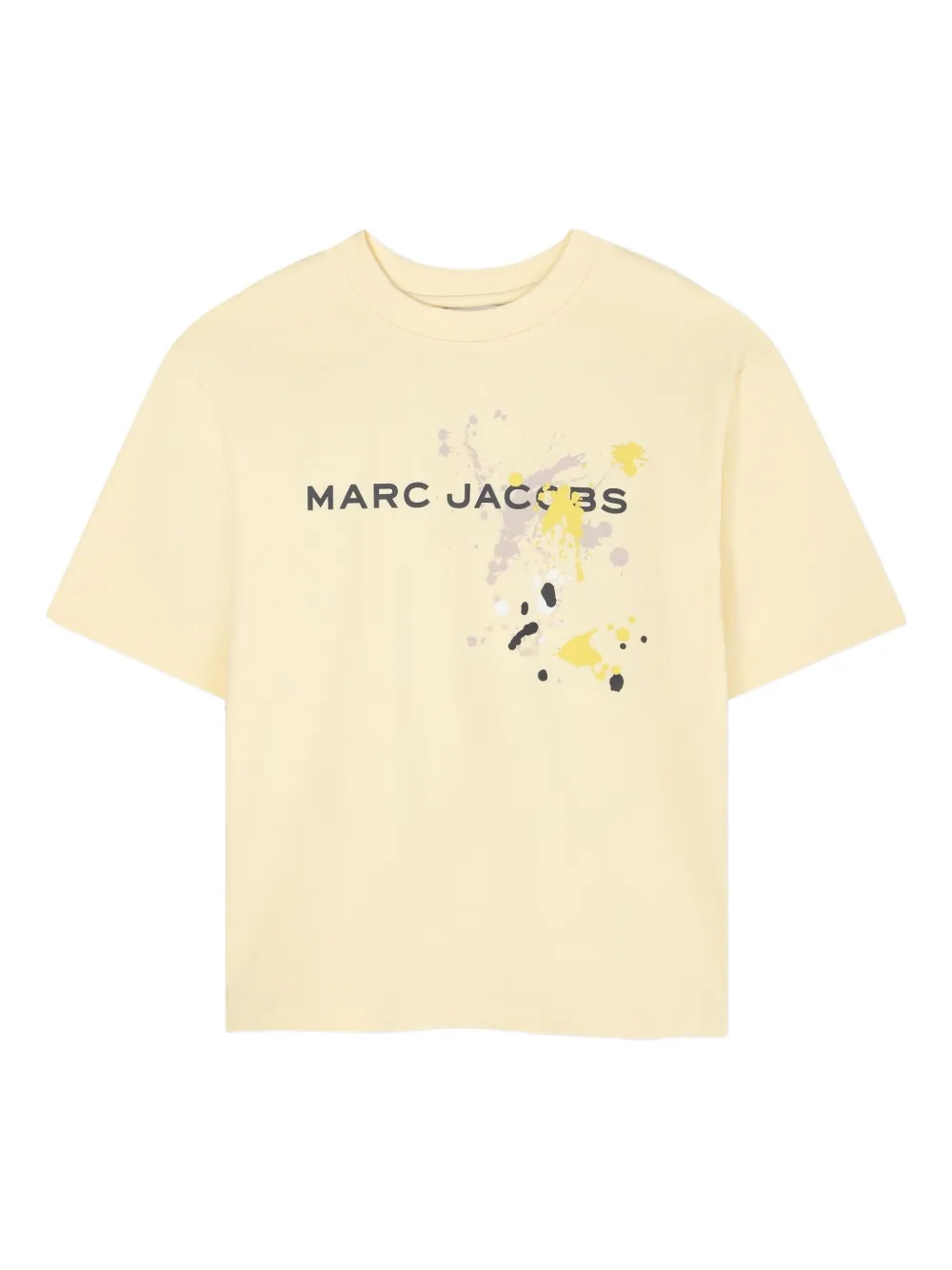 Marc Jacobs Kids paint splatter-detail T-shirt | Yellow | Image 1