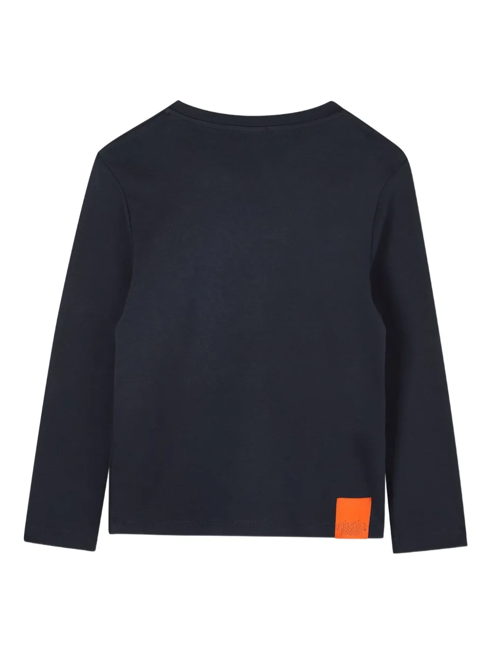 Kenzo Kids T-shirt met bloemenprint Blauw