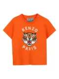 Kenzo Kids Tiger-print T-shirt - Orange