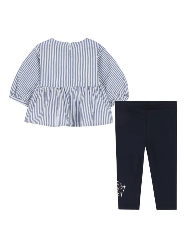 Kenzo Kids Striped two-piece Set | Blue | FARFETCH ZA