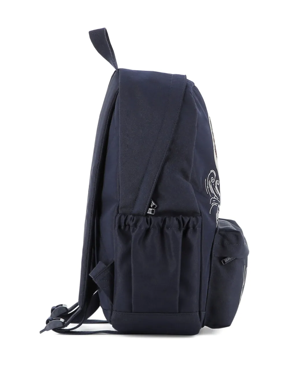 Kenzo Kids Rugzak met geborduurde tijger Blauw