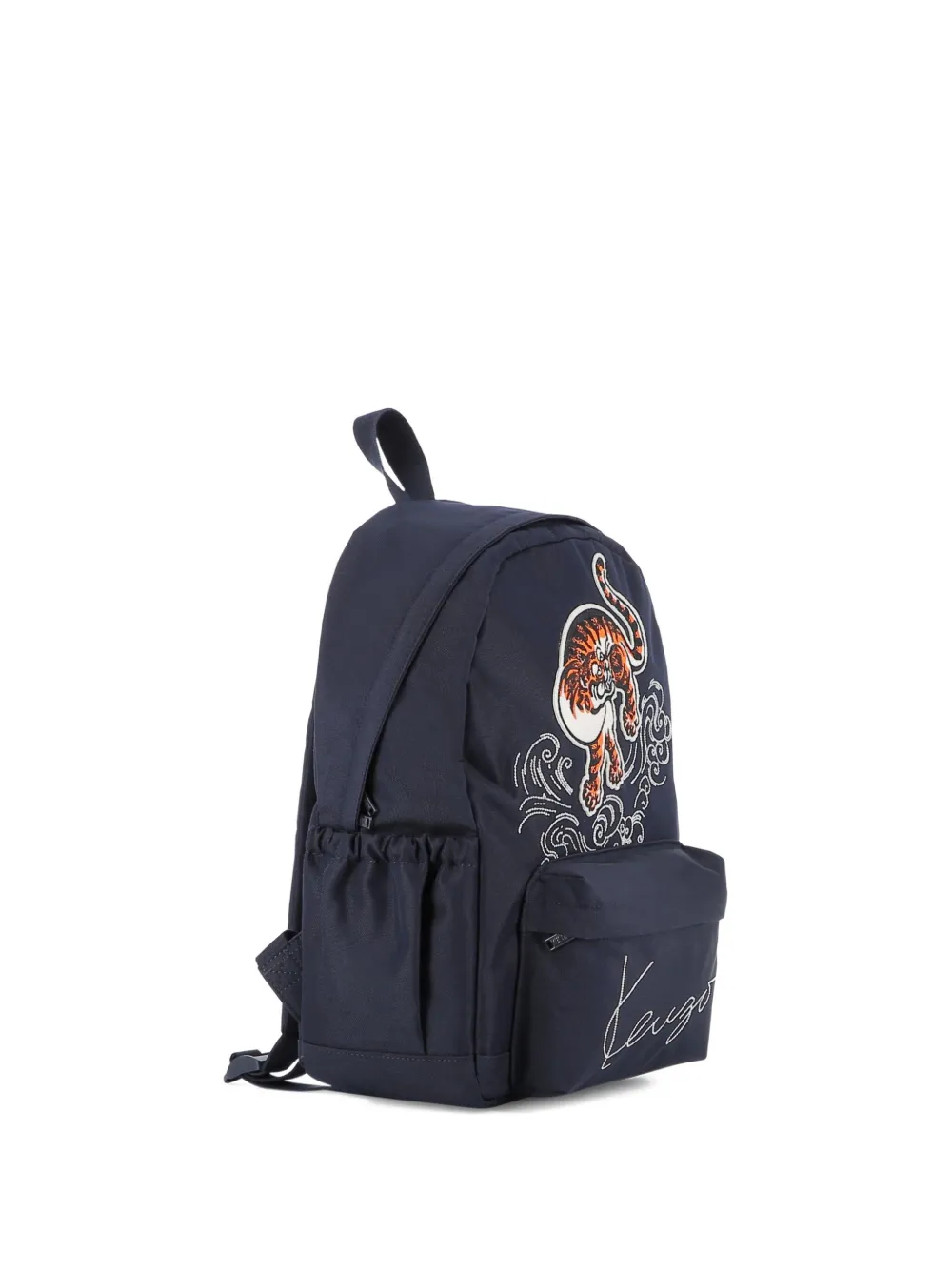 Kenzo Kids Zaino con ricamo Tiger - Blu
