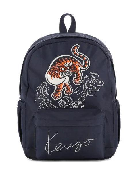 Kenzo Kids tiger-embroidered backpack