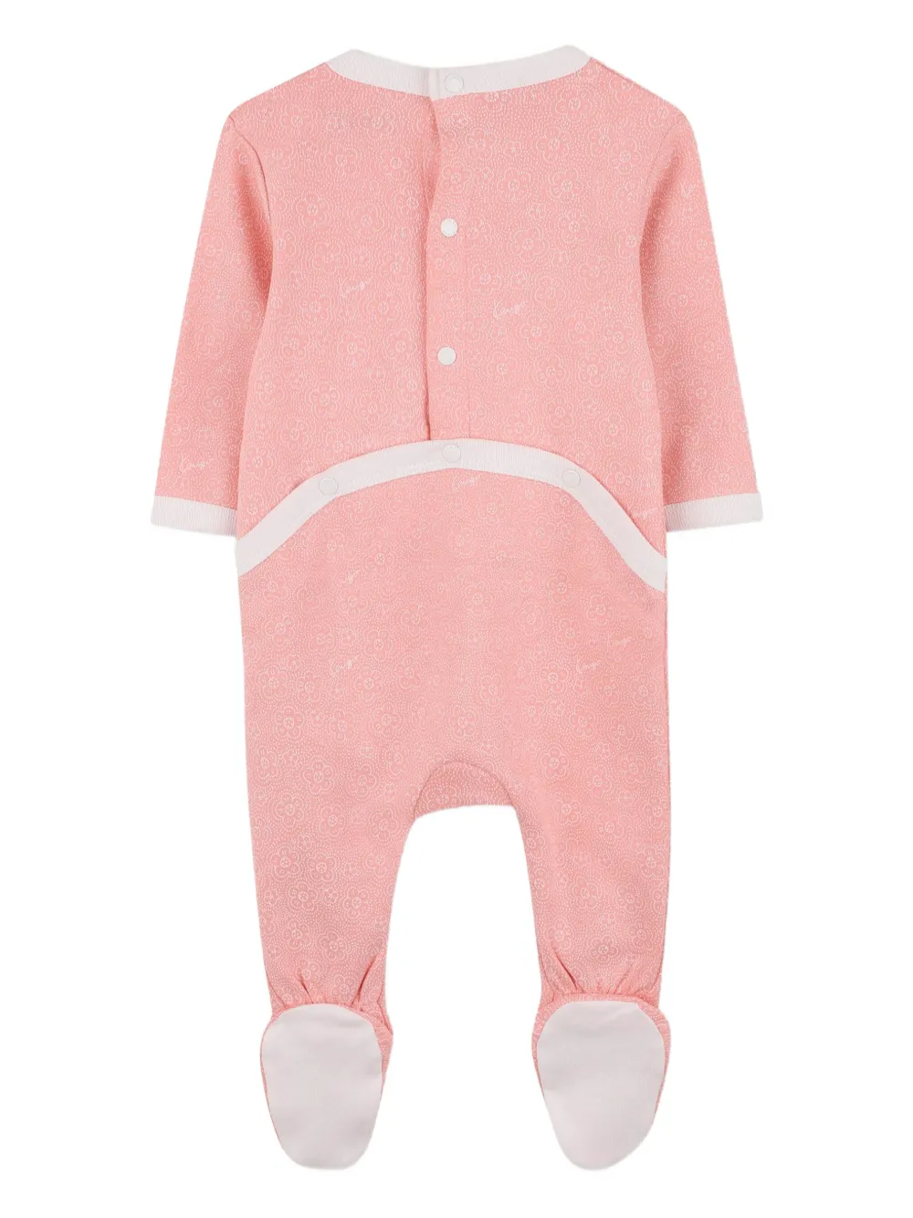 Kenzo Kids Drie rompers met bloemenprint Roze