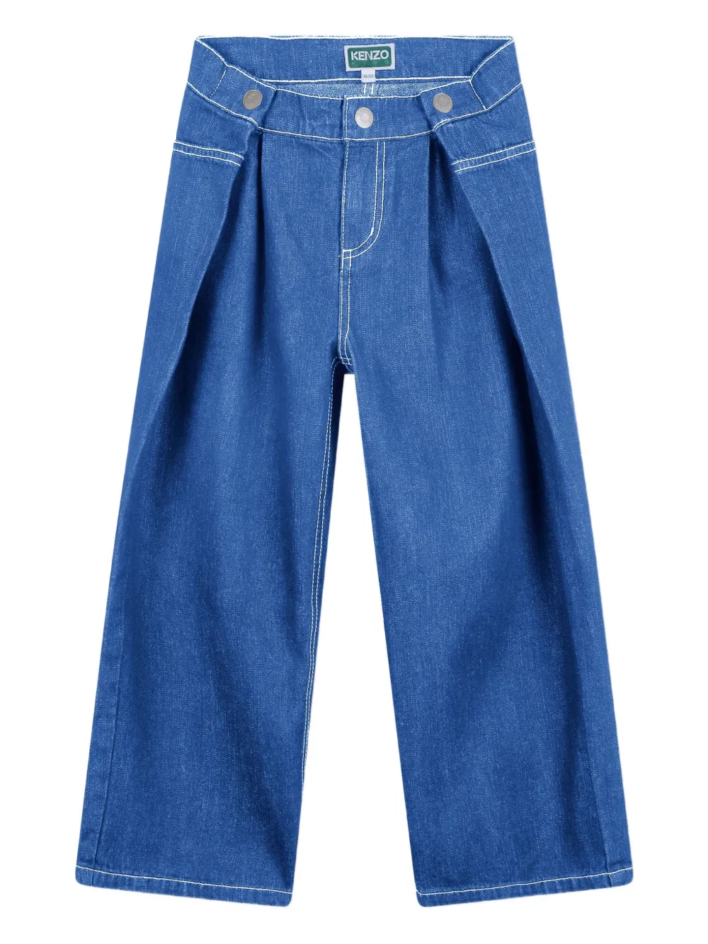 Kenzo Kids Jeans con pieghe - Blu