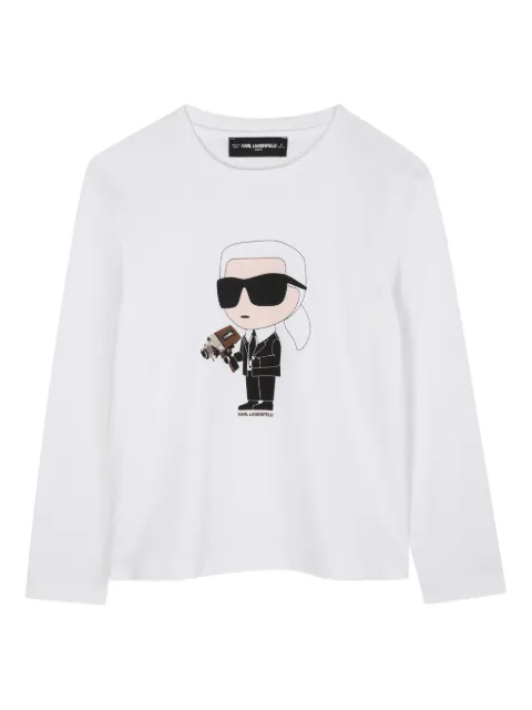 Karl Lagerfeld Kids Ikonik Karl long-sleeve top