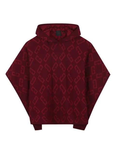 Givenchy Kids monogram jacquard hooded poncho