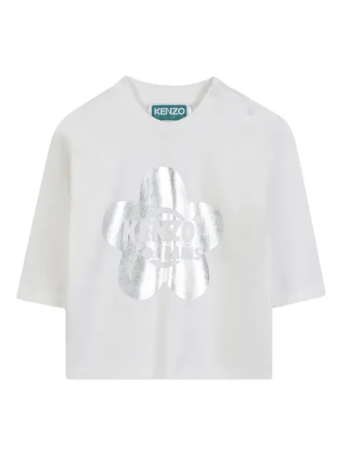 Kenzo Kids Boke Flower metallic T-shirt