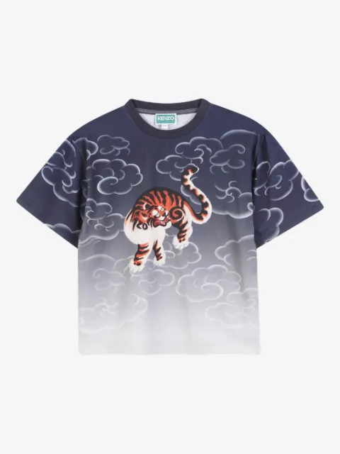 Kenzo Kids T-Shirt mit Tiger-Print
