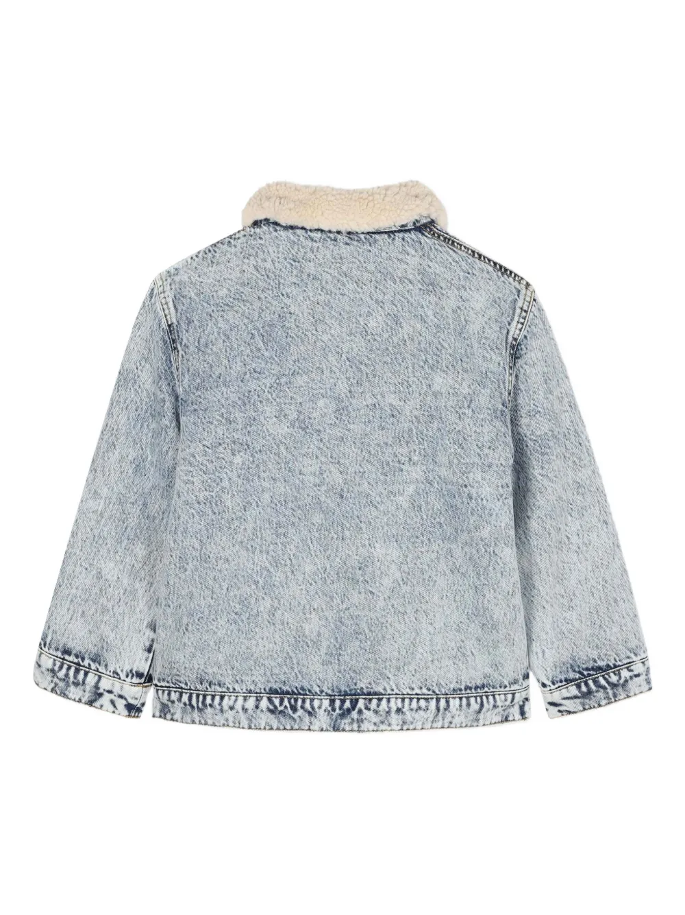 Kenzo Kids Spijkerjack met imitatie lamswol Z04 BLEACH