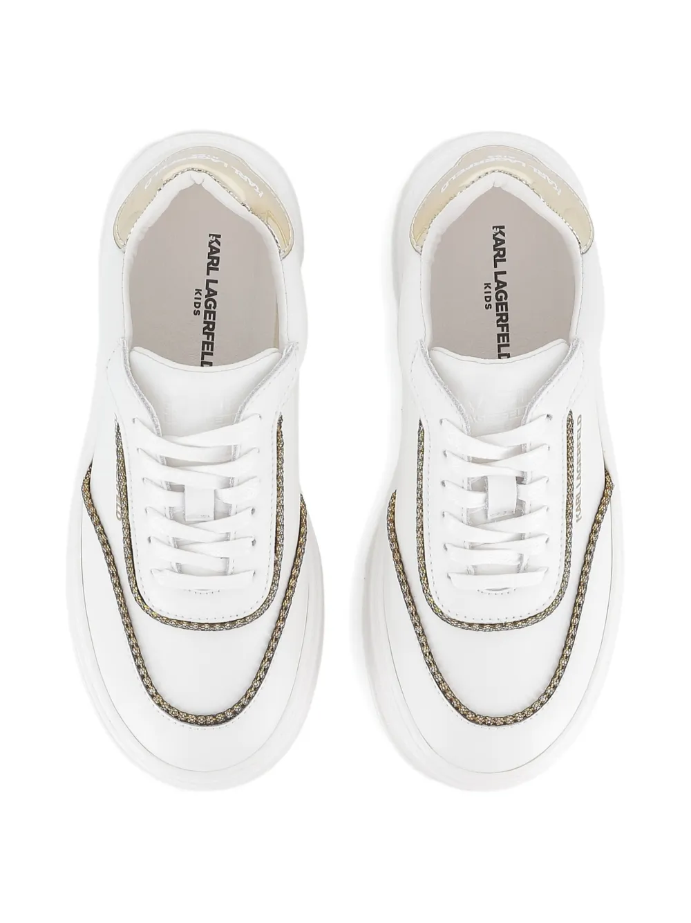 Karl Lagerfeld Kids Konik Anakapri lace-up sneakers White