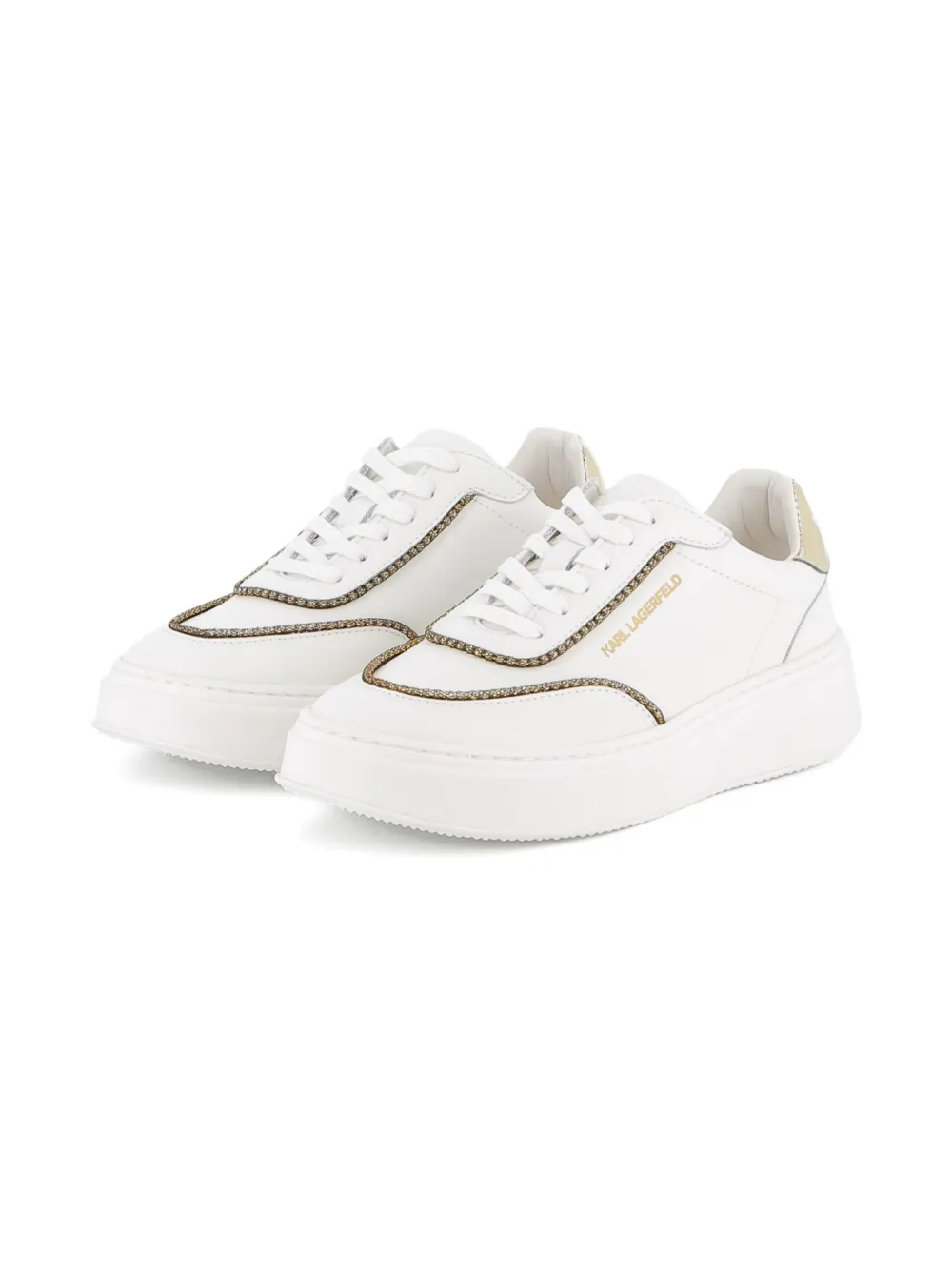 Karl Lagerfeld Kids Konik Anakapri lace-up sneakers White