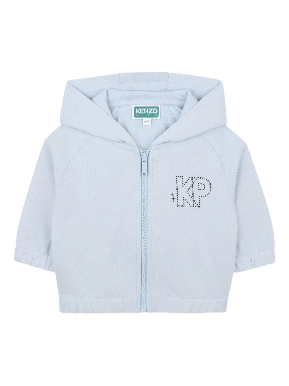 Kenzo Hooded Zip-up Tracksuit Set In Blue